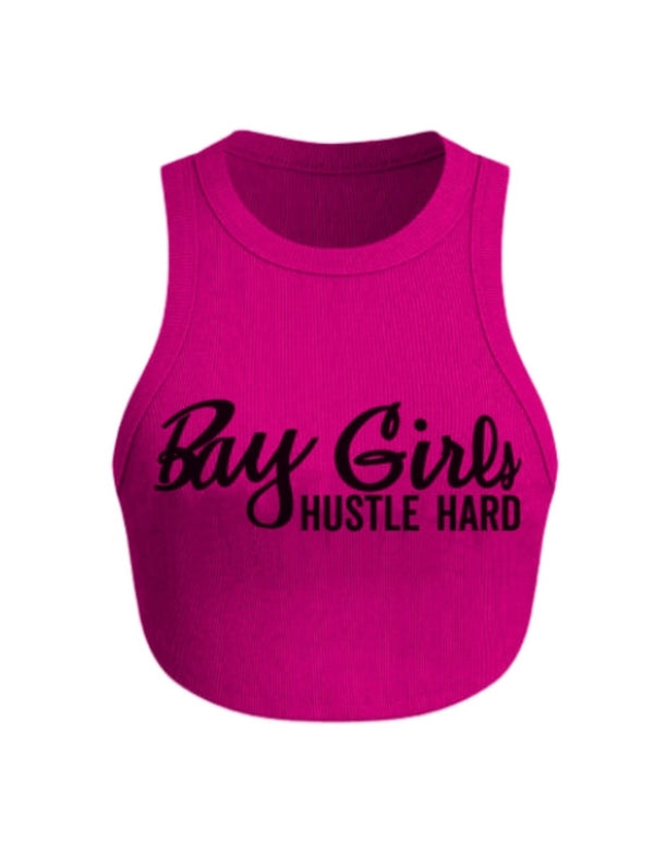 Pink fitted Tank Top