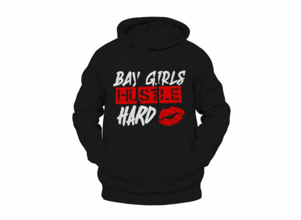 Black Bay Girls Hoodie Lips