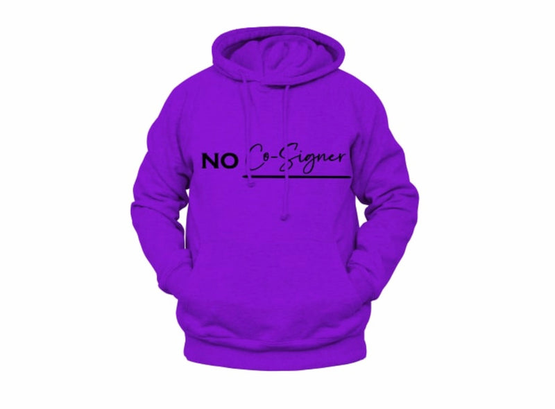 Purple No Co-Signer Hoodie